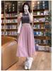 2026 Summer Women's High-Waisted Ice Silk Wide-Leg Pants - Korean Style Casual Loose Skirt Pants