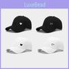 Heart Design Adjustable Cotton Cap With Sunshade For Outdoor Activities