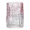 Pink Girlish Ice Texture Milk Tea Glass