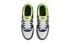 Nike Air Force 1 Graffiti Leather Abrasion Resistant Low Top Kids' Skateboarding Shoes Black Green Teenagers DX3349-100