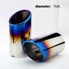 For VW Golf 6 7 Mk6 Mk7 New Lavida Bora Sagitar Tiguan Scirocco 1.4T Exhaust Muffler Stainless Steel Exhaust Tip
