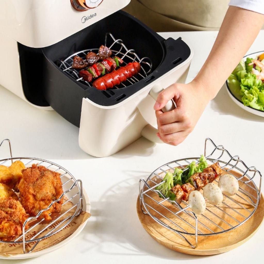 Stainless Steel Cookware Steamer Rack Cooking Baking Pot Stand AirfryerGrill Food Accessories Kitchen Steaming Racks Grid