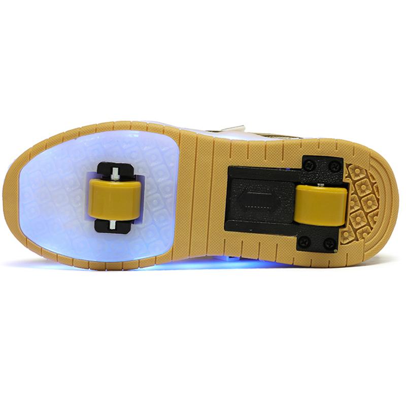 27-40 leuchtende Kinder-Sportschuhe können aufgeladen und auf leuchtende LED-Kinder-Leuchtschuhe für Mädchen umgestellt werden