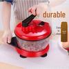 Manual Food Processor and Meat Grinder for Kitchen Use: Hand-Cranked Blender for Vegetables and Dumpling Stuffing.