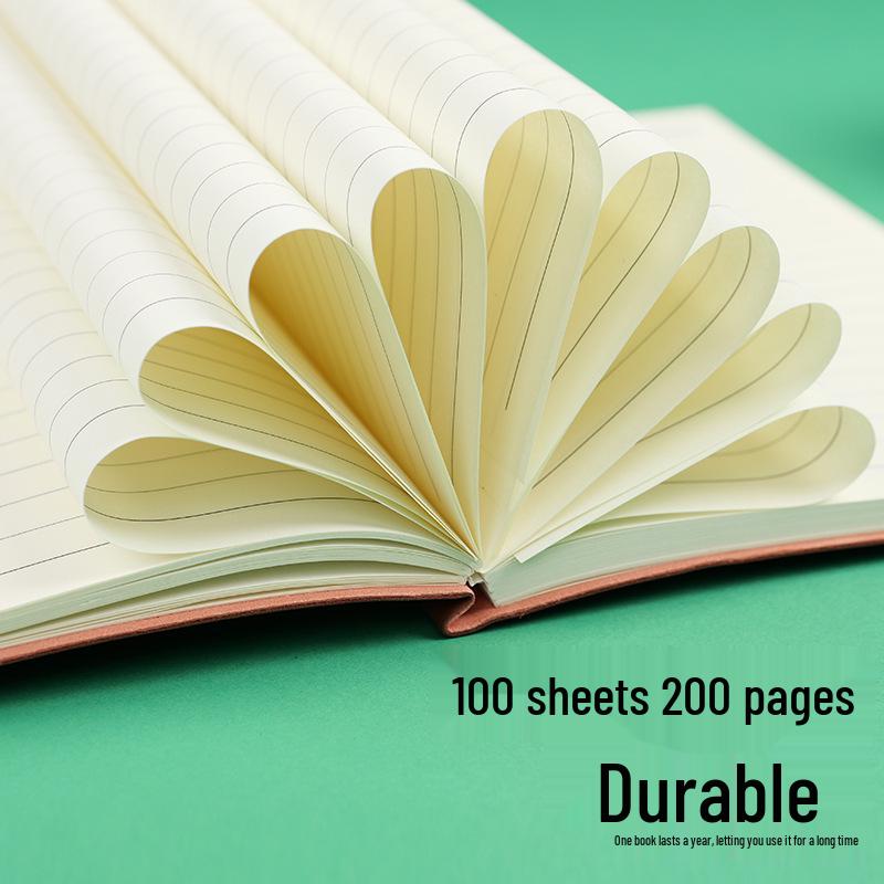 Luxury Sheepskin A5 Notebook: Thick, High-Value Skin-Feel Planner for Office Use