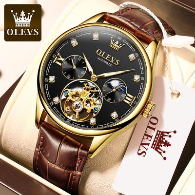 3601 with Gift Box Automatic Mechanical Table Fashion Trend Hollow Flywheel Men's Watch