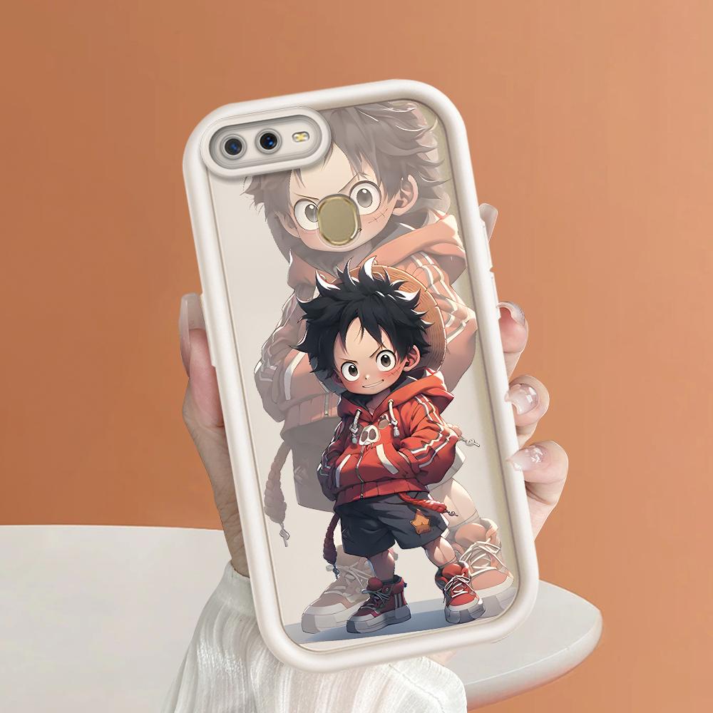 Soft Silicone Square Ladders Cartoon Pattern Full Cover Camera Protection Shockproof Case for OPPO Reno Realme OnePlus