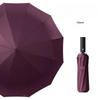 Fully Automatic 12 Bone Umbrella Enlarged Thickened and Reinforced Windproof Rainproof Portable Car-mounted Tri-fold Umbrella