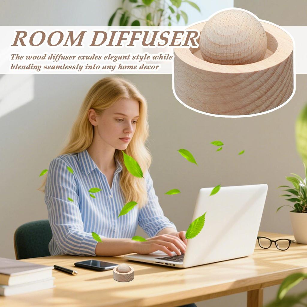 Diffuser Wood Air Purification Home Decoration Auto Aromatherapy Diffuser For Office Travelers College Students Dormitory