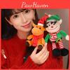 Charming Christmas Plush Santa Claus Reindeer Elf Snowman Dolls Ideal For Kids Holiday Presents