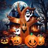 Inflatable Toy Scary Pumpkin Tree Halloween Inflatable Model Luminous Day of the Dead Halloween Atmosphere Decoration Model