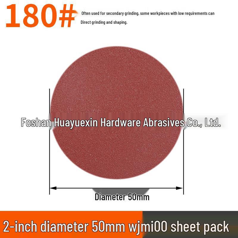 50mm Flocked Sandpaper Set, 303 Pieces (40-7000 Grit) for Metal & Wood Polishing