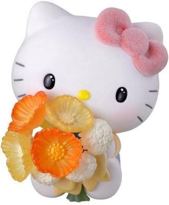 Очень милая Sanrio Япония Хелло Китти 90 мм ПВХ АБС Нейлон Раскрашенная Фигурка