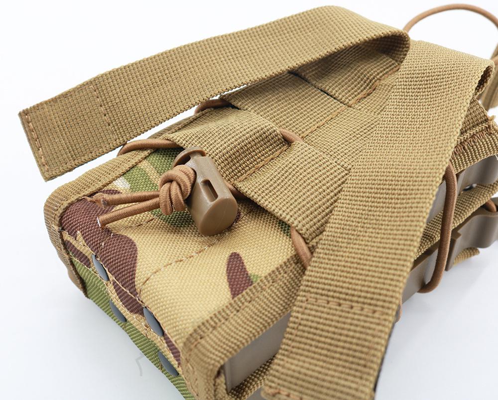 Grenzüberschreitende Taktische Gewehrmagazintasche mit Schnellgriff für AK/M4 - Elastische MOLLE-Weste-Befestigung