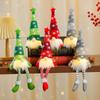 Christmas Faceless Doll Ornaments LED Light Plush Knitting Crafts Tree Pendant Christmas Decorations Home Kids Gift