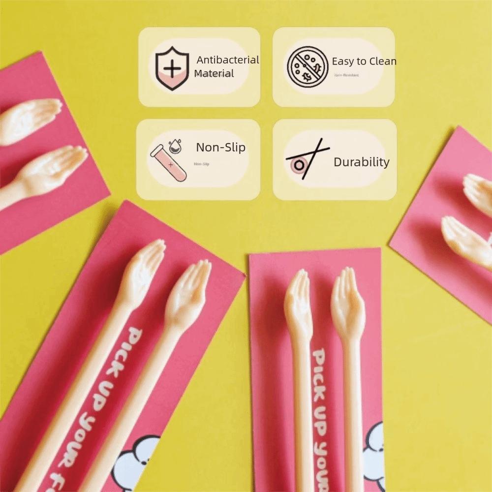 5 párů Hůlky s dlouhou rukojetí do dlaně Plastové tréninkové hůlky pro děti Začátečník