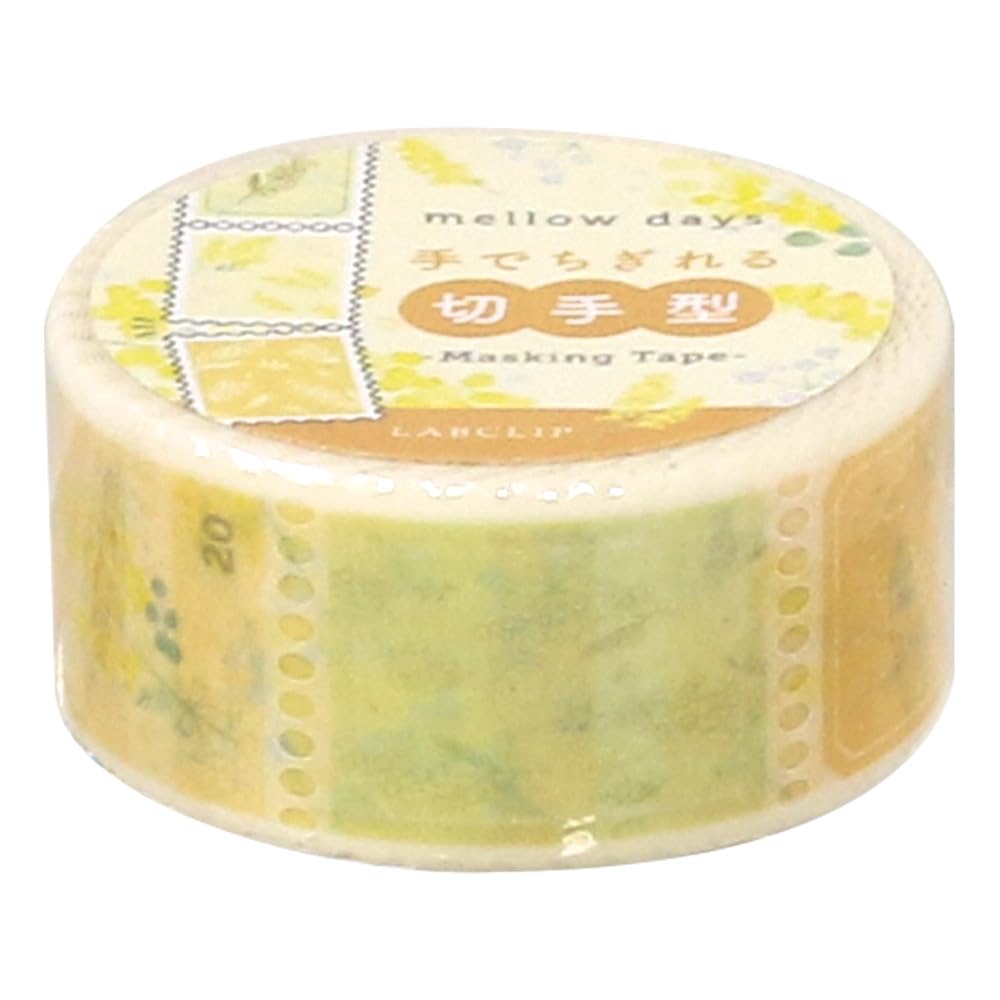 Labo Clip Masking Mellow Days Stamp-Shaped Tape, Mimosa, A24-MDKM-MM