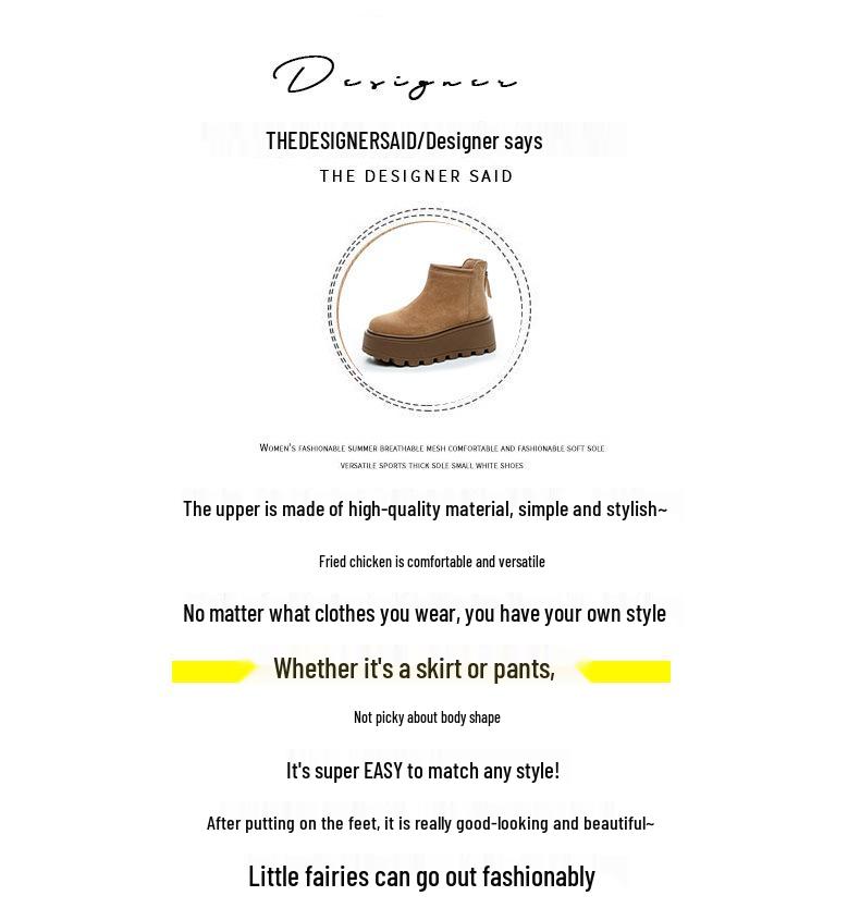 2025 Winter Women's European Snow Boots: Versatile Low-Top, Thick Velvet, Warm, Short Boots with Rear Zipper