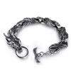 2026 Domineering Religious Dragon Bracelet, Personalized Retro Casting Titanium Steel Bracelet Accessories
