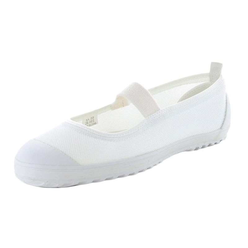 Moonstar Color Mesh 01 Indoor White 2E Kids' Shoes, A, 30.0 Cm,