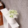 Mini Vase And Flowers 1:12 Scale Vase Miniature Tiny Table Centerpiece Flower Vase for Doll Mansion Living Room Decor