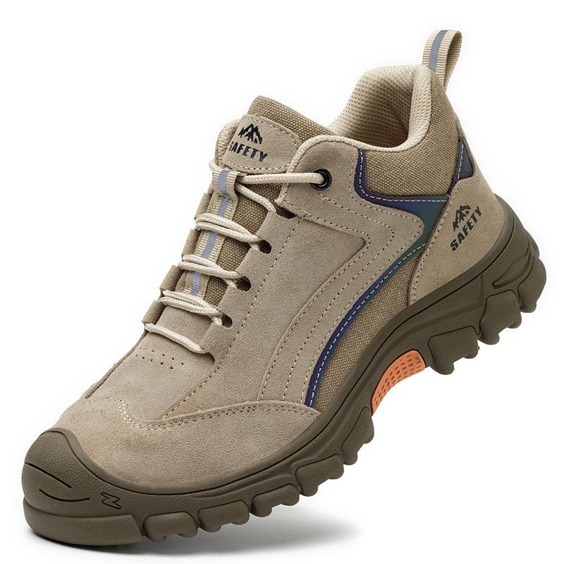 Herren Komfort Sicherheitsschuhe: Rutschfest, Stahlkappe, Durchtrittsicher, Verschleißfest, Durchstichsicher, Ermüdungsreduzierender Schutz für langes Stehen.