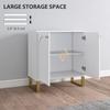 2-Door Sideboard Storage Cabinet - White