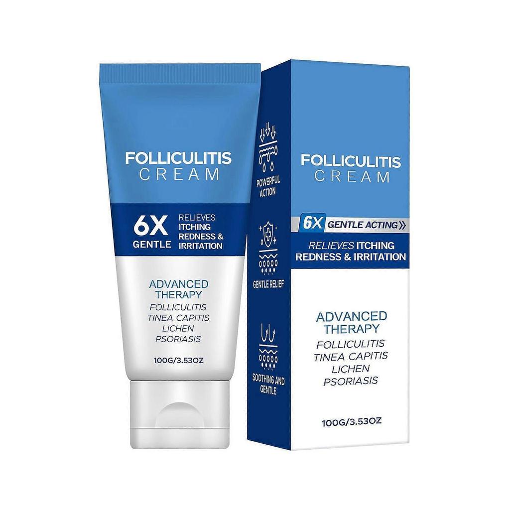 Folliculitis Cream - Effective for Folliculitis Scalp Face and Body, Gentle Skin Care Cream Relieves Dryness,Itching Redness & Irritation