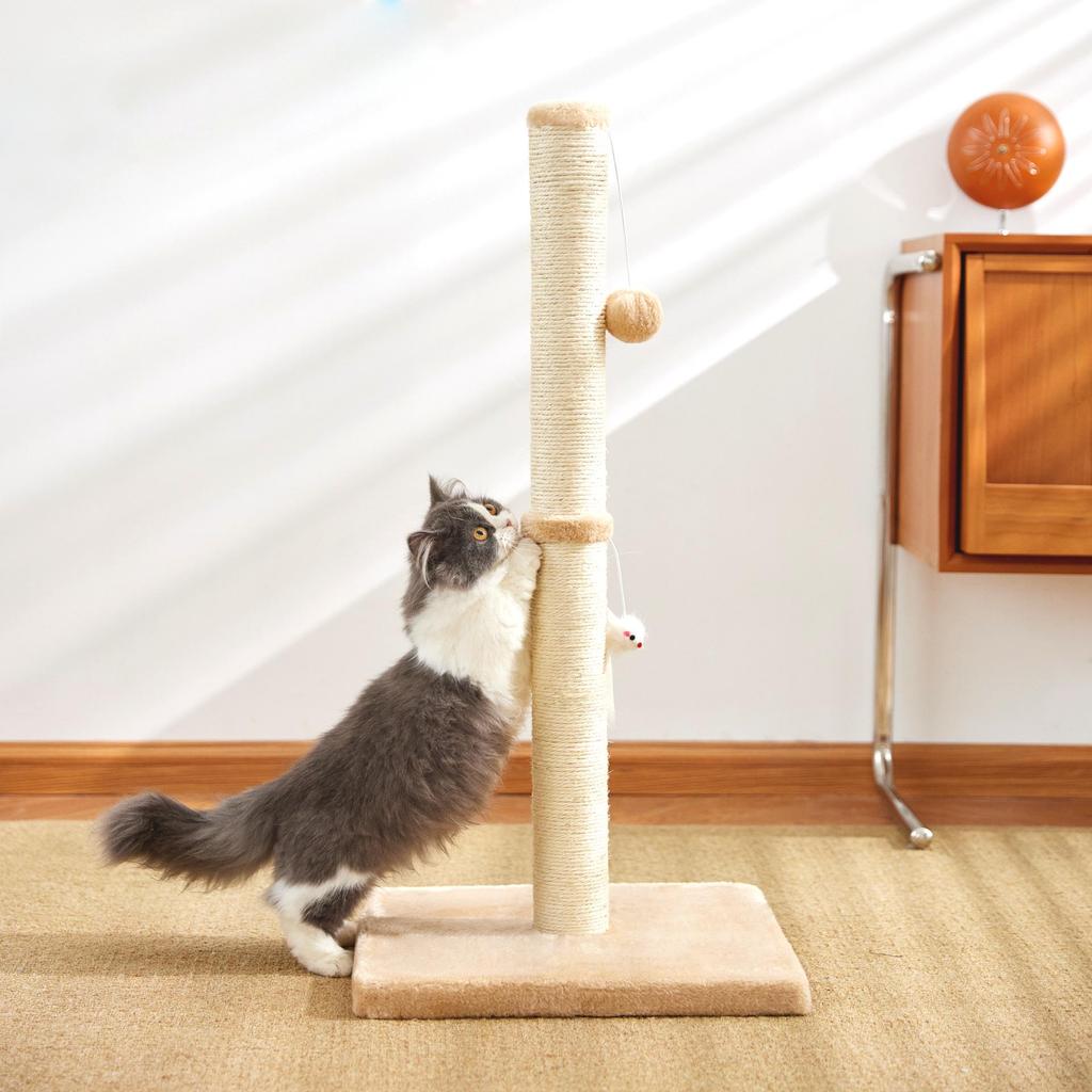 Large Sisal Cat Scratching Post & Tree with Claw Sharpening Toy