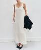 Hendeonsi Sheer Flow Maxi Dress (Soft Ivory)