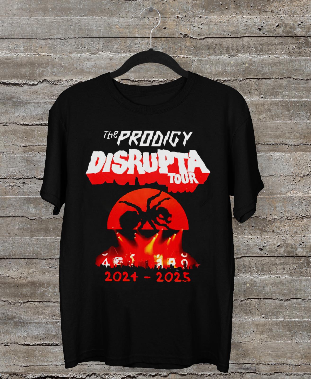 NEW The Prodigy Band Tour 2025 Short Sleeve Black All Size Shirt SS43 L