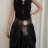 Retro Western Pu Leather Belt For Women With Metal Conchos And Rivets For Dress Accessories