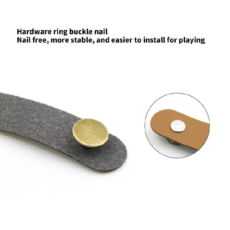 Guitar Neck Strap Leather Head Belt Holder Button Safe Lock Replacement Leather Headstock Adapter Tie Easy to Use