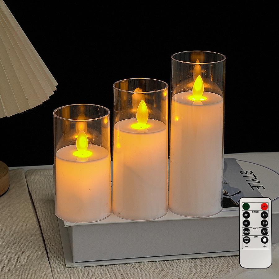 Remote Control LED Flickering Candle Cup for Weddings and Birthdays