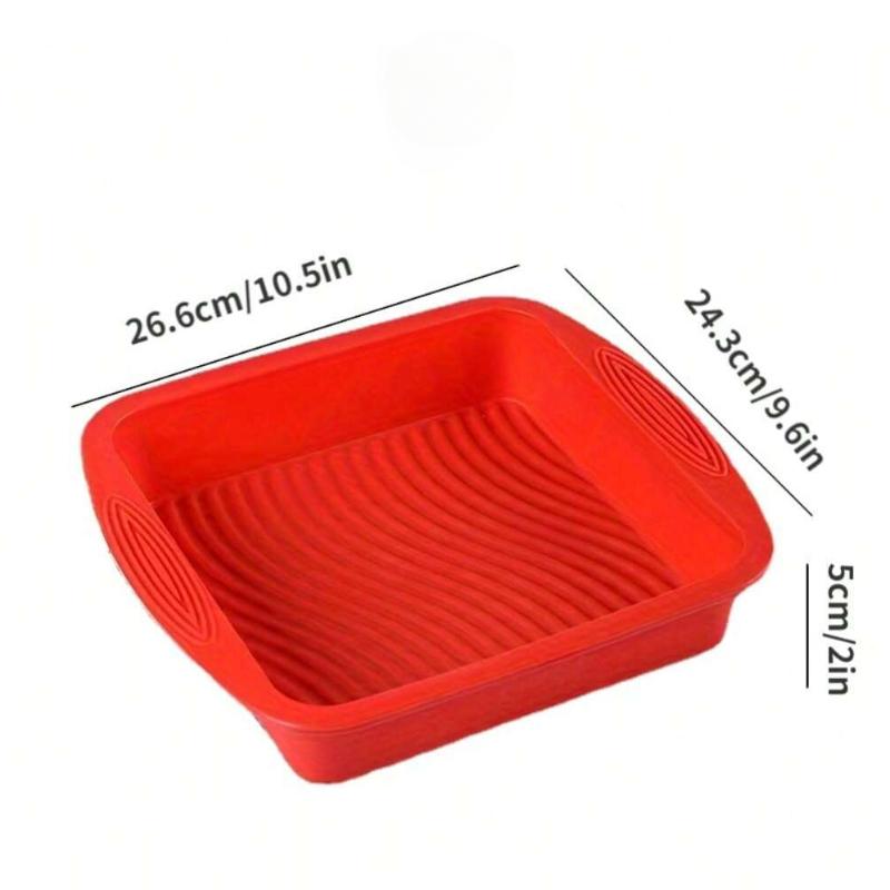 Silicone Heart Shaped Cake Pans Nonstick Reusable Round Baking Tray Cake Bakeware Pan Toast Mold Baking Tool for Pastry Dessert