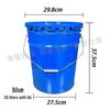 ZISIZ Round Iron Empty Paint Bucket