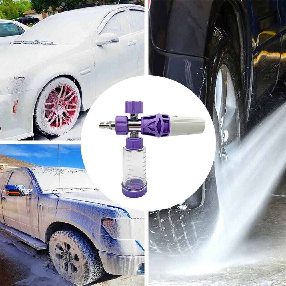 100ml Soap Foam Spray Bottle Adjustable 4500PSI Water Foam Pot with 1/4 Inch Quick Connector Foam Spray Pot for Car Wash