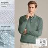 MONTAGUT Men's Embroidered Silk-Blend Merino Wool Sweater