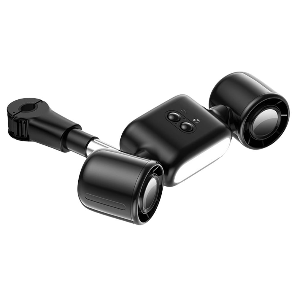 

Dual Head Car Cooling Fan Rechargeable Rear Seat Fan 3 Speeds Cooling Backseat Fan Summer Accessories for Sedan SUS RV Truck чёрный