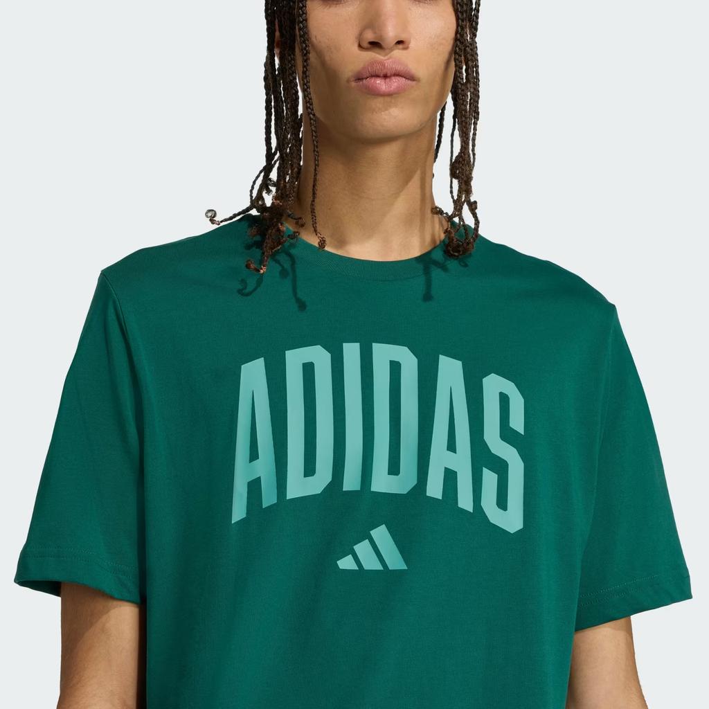 adidas Logo Crew Neck Straight Fit Short Sleeve T-Shirt Men Tops KA7135