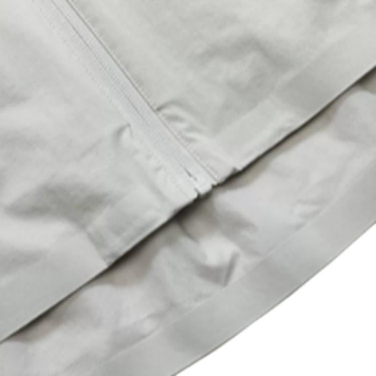 Fila Logo Letter Print Hidden Zipper Hooded Jacket Women Jackets Gray F11W233704F-GY