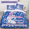 Sweet Sylveon Print Bedding Set 3Pcs Duvet Cover Pillow Shams Bedroom Decor for Anime Lovers