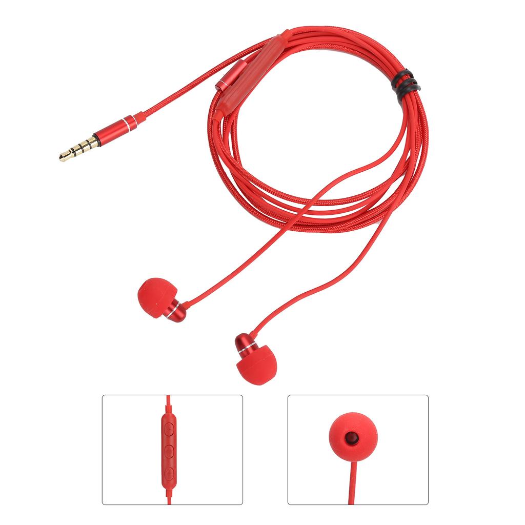 MS28 HiFi Soundproof Earphone with Mic Portable Wired Earbuds Headphone for Outdoor
