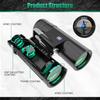 18x50 HD Binoculars for Adults with Upgraded Phone Adapter