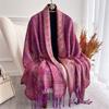 Women Paisley Scarf Cashmere Feeling Pashmina Shawls Tassel Hijab Head Wraps Femme Winter Scarves Foulard Bufanda