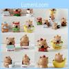 Action Capybara Figure Cartoon Model Toy Decoration Doll Children Gifts Ornament