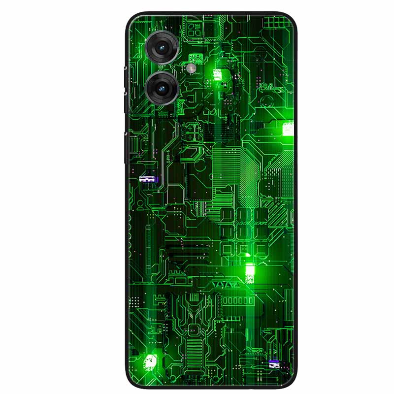 

For Motorola Moto G55 Case Cool Black Silicone Soft TPU Phone Cases for Moto G55 Back Funda Wolf Animals Painted Shells G 55 5G Moto G55