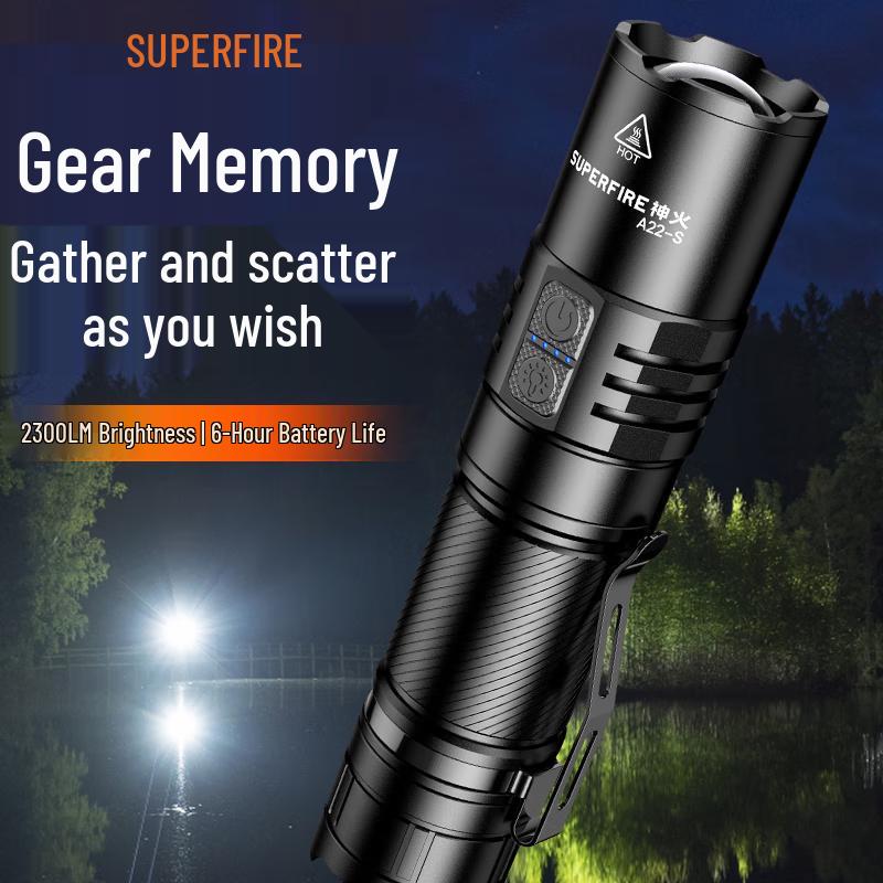 SupFire A22-S High-Intensity Rechargeable Flashlight
