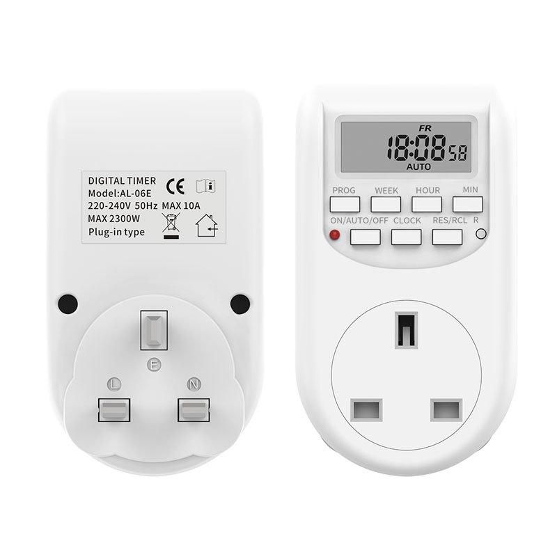 Eu Plug Timer Switch Digital Power Socket Energy Saving Adjustable Kitchen Timer Outlet Week Hour Programmable Timing Socket