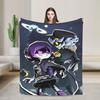 Murder Drones Knitted Blankets Funny Retro  Fuzzy Throw Blanket Home Couch Personalised Ultra-Soft Warm Bedsprea